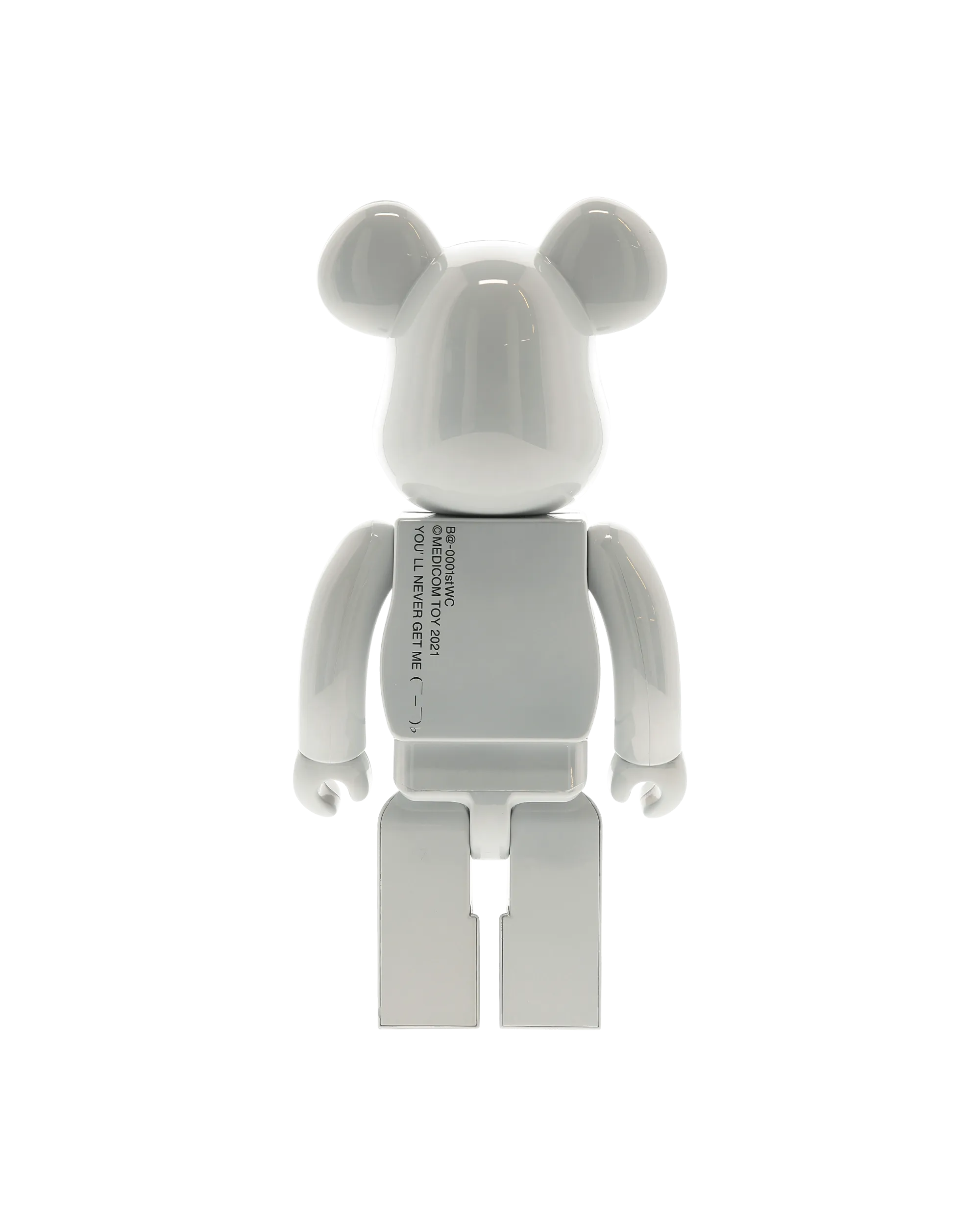 1000% 1st Model White Chrome Be@rbrick Multicolor