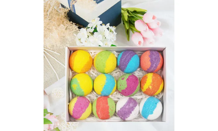 12 Piece Bath Bombs Gift Set