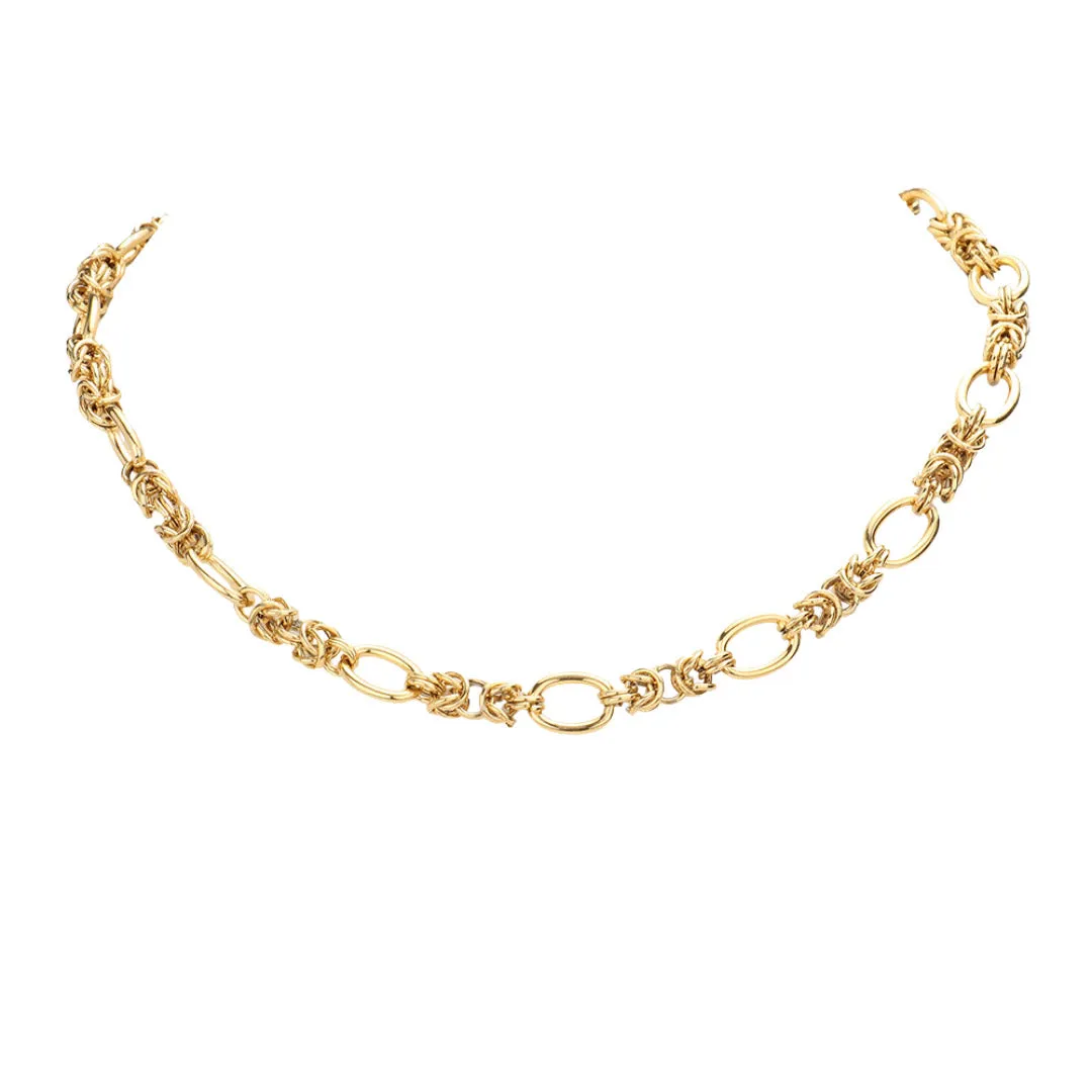 18K Gold-Dipped Stainless Steel Handmade Chain Necklace