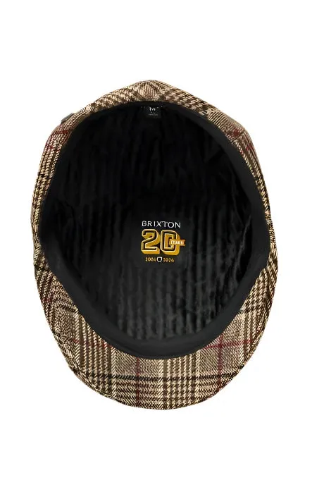 20th Anniversary Hooligan Flat Cap | Brown Plaid