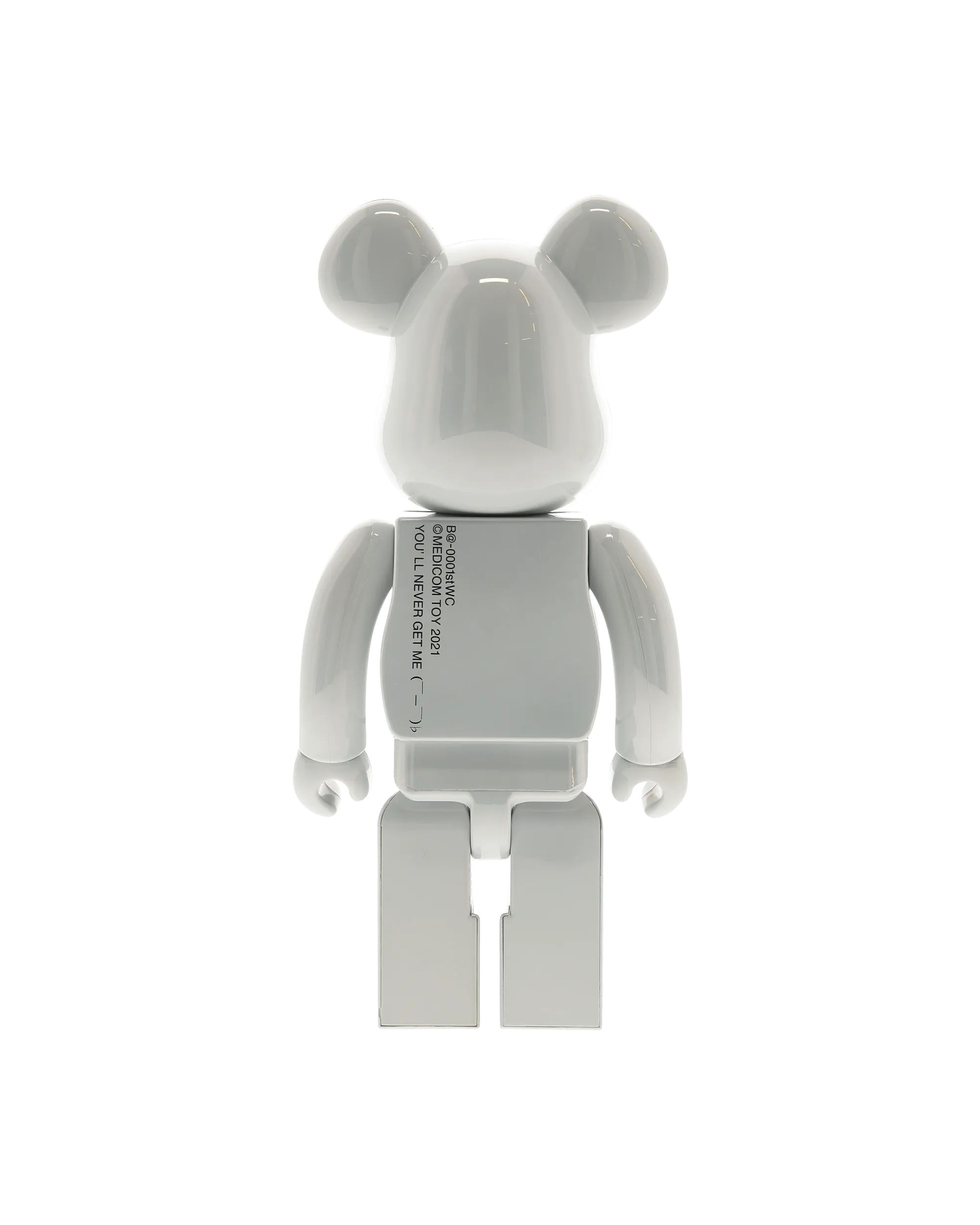 400% 1st Model White Chrome Be@rbrick Multicolor