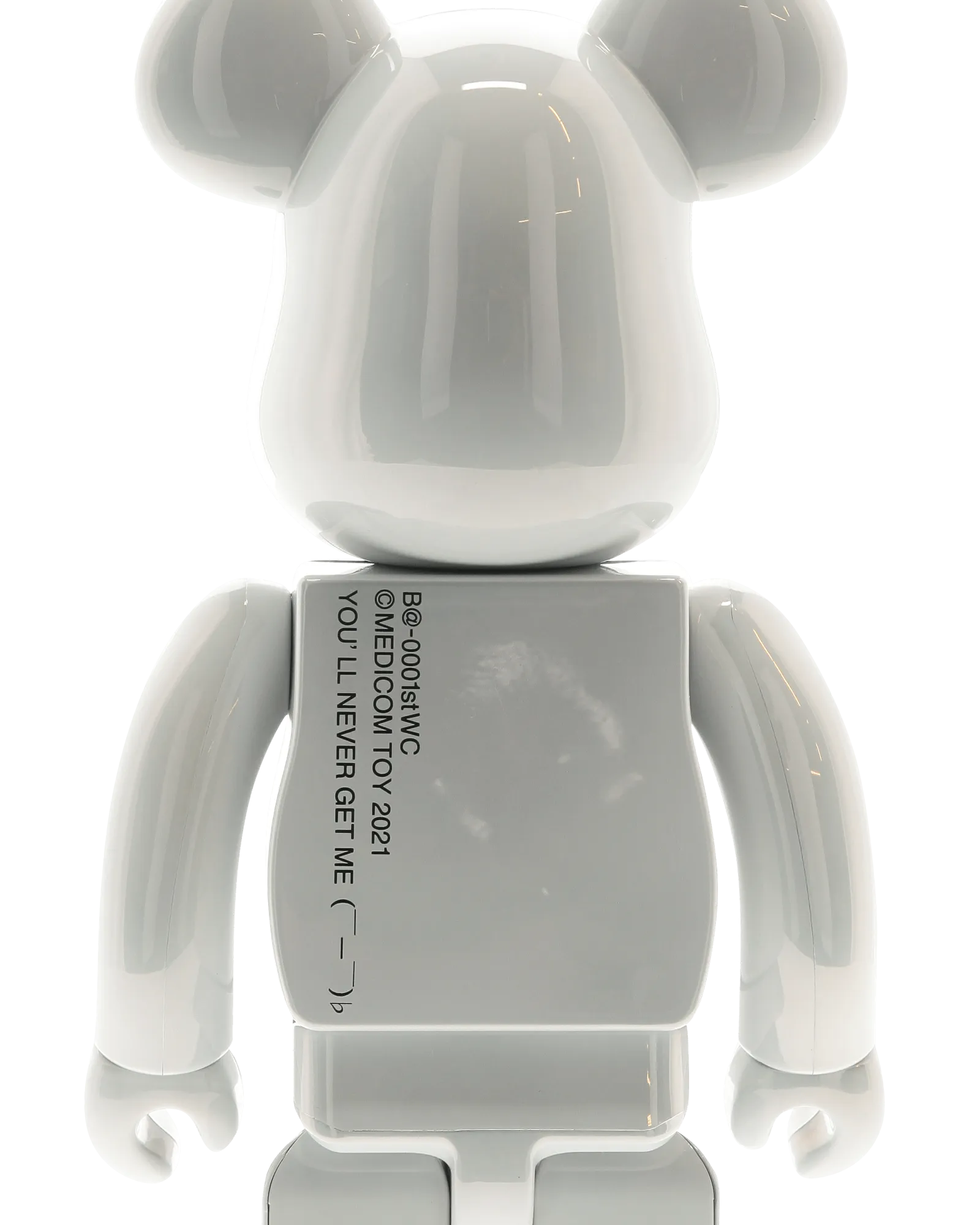 400% 1st Model White Chrome Be@rbrick Multicolor