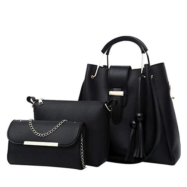 4pcs Woman Bag Set Purse and Handbag Four-Piece Shoulder Bag Tote Messenger Tote