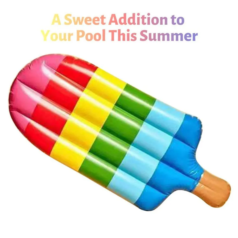 59 X 31.5 Inflatable Float Pool Popsicle Lounger for Kids or Adults