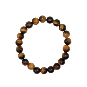 8mm Tiger's Eye Beaded Bracelet