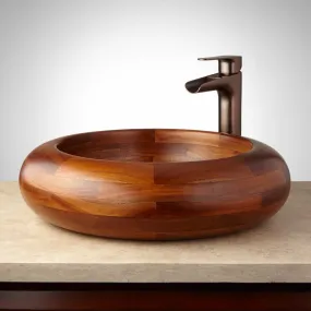 Ames Teak Vessel Sink