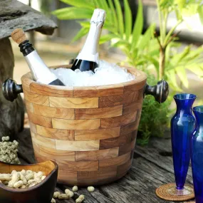 Angelia Teak Wine/Champagne Ice bucket