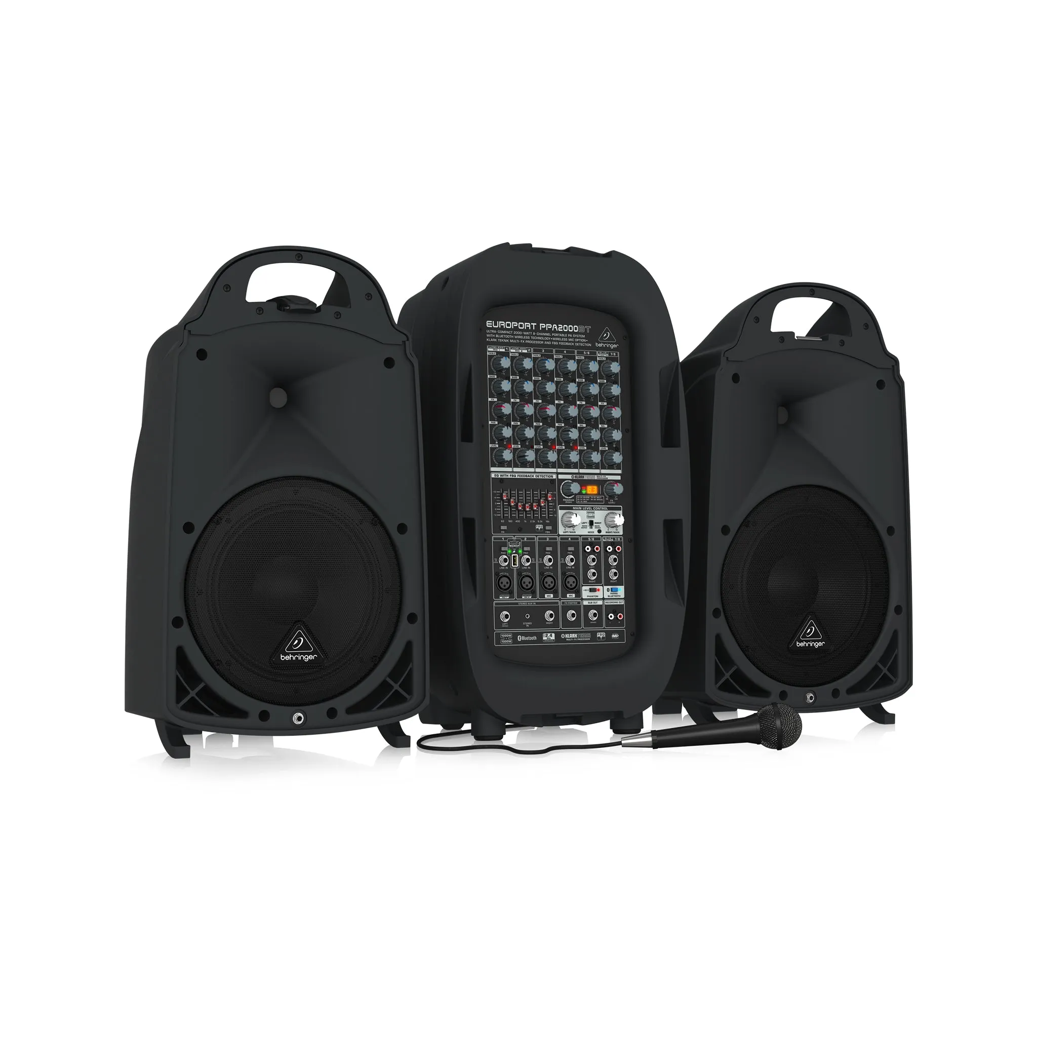 Behringer Europort PPA2000BT 8-channel Portable PA System with Bluetooth