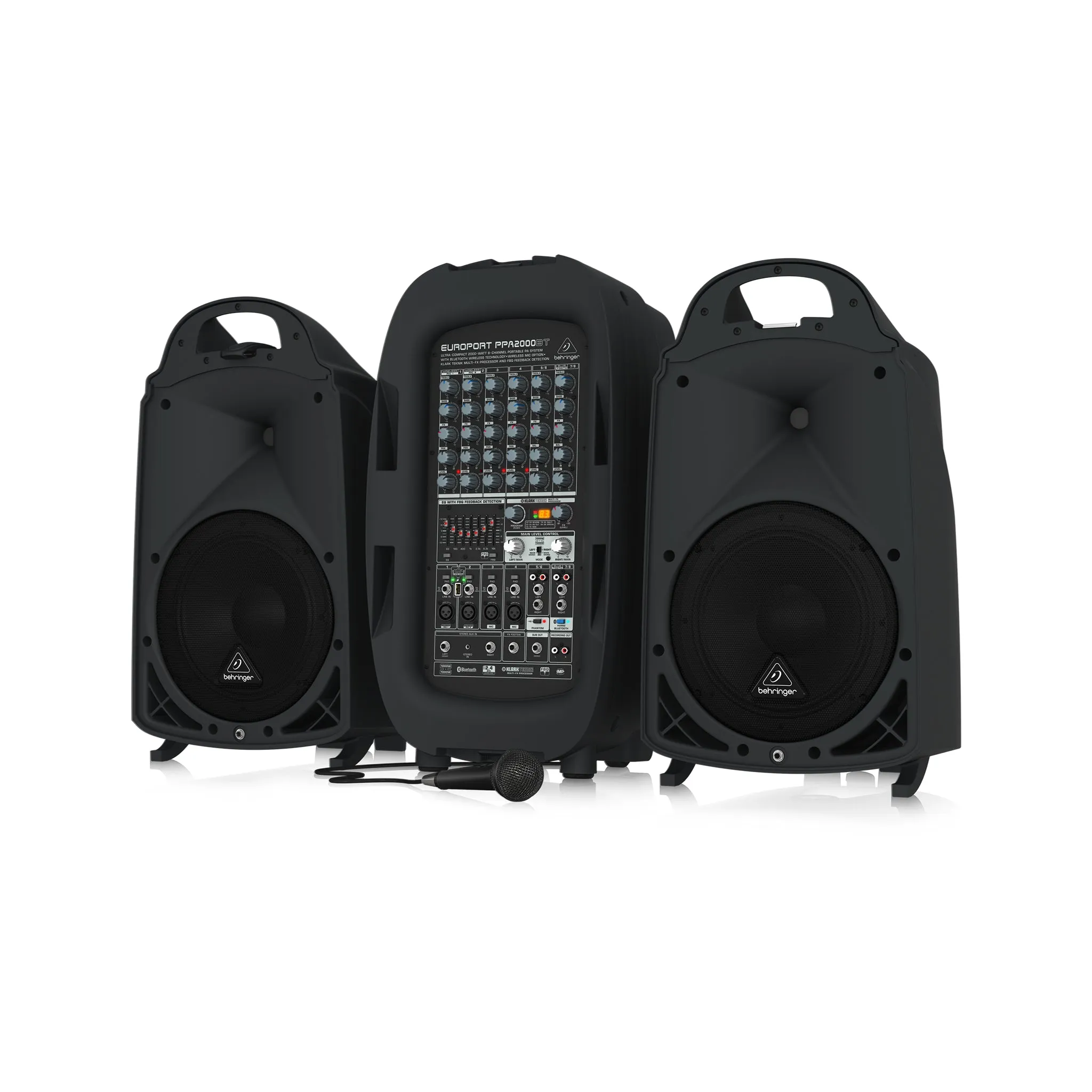 Behringer Europort PPA2000BT 8-channel Portable PA System with Bluetooth