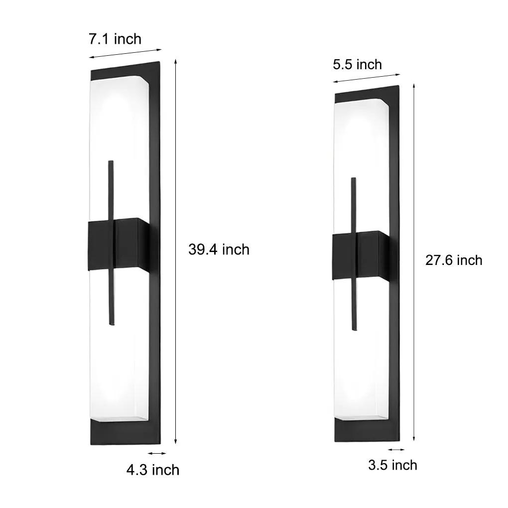 [Black Fraiday Clearance] Creative Rectangular LED Waterproof Black Modern Outdoor Wall Lamp