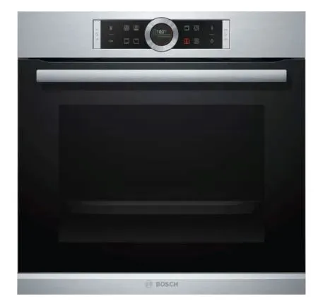 Bosch HBG633BS1B Series 8 Built-in oven 60 x 60 cm Stainless steel   SMU4HCS48E Series 4 Built-under dishwasher 60 cm Stainless steel