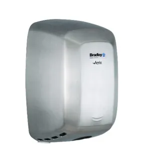 Bradley Aerix Model 2901-2874 Adjustable Speed Hand Dryer - Satin Stainless Steel