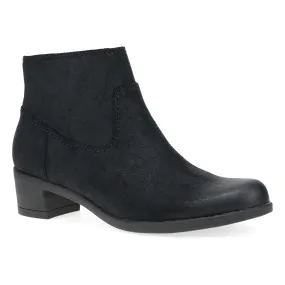 Carmella Black Burnished Suede