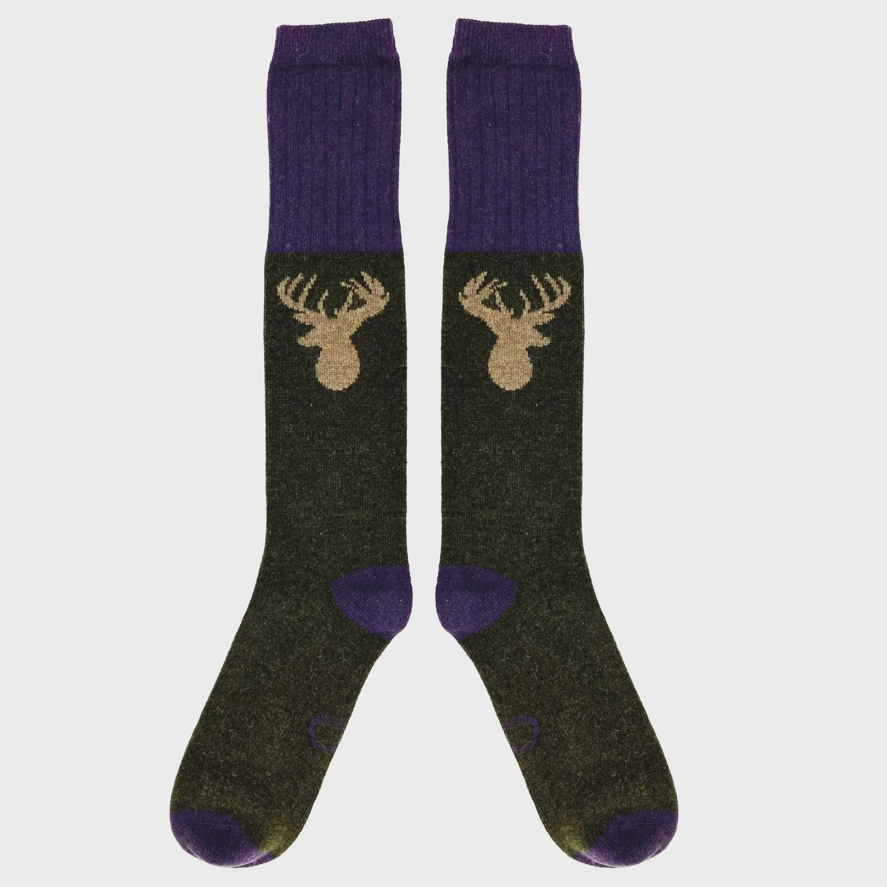 Catherine Tough Men's Stag Face Knee Socks