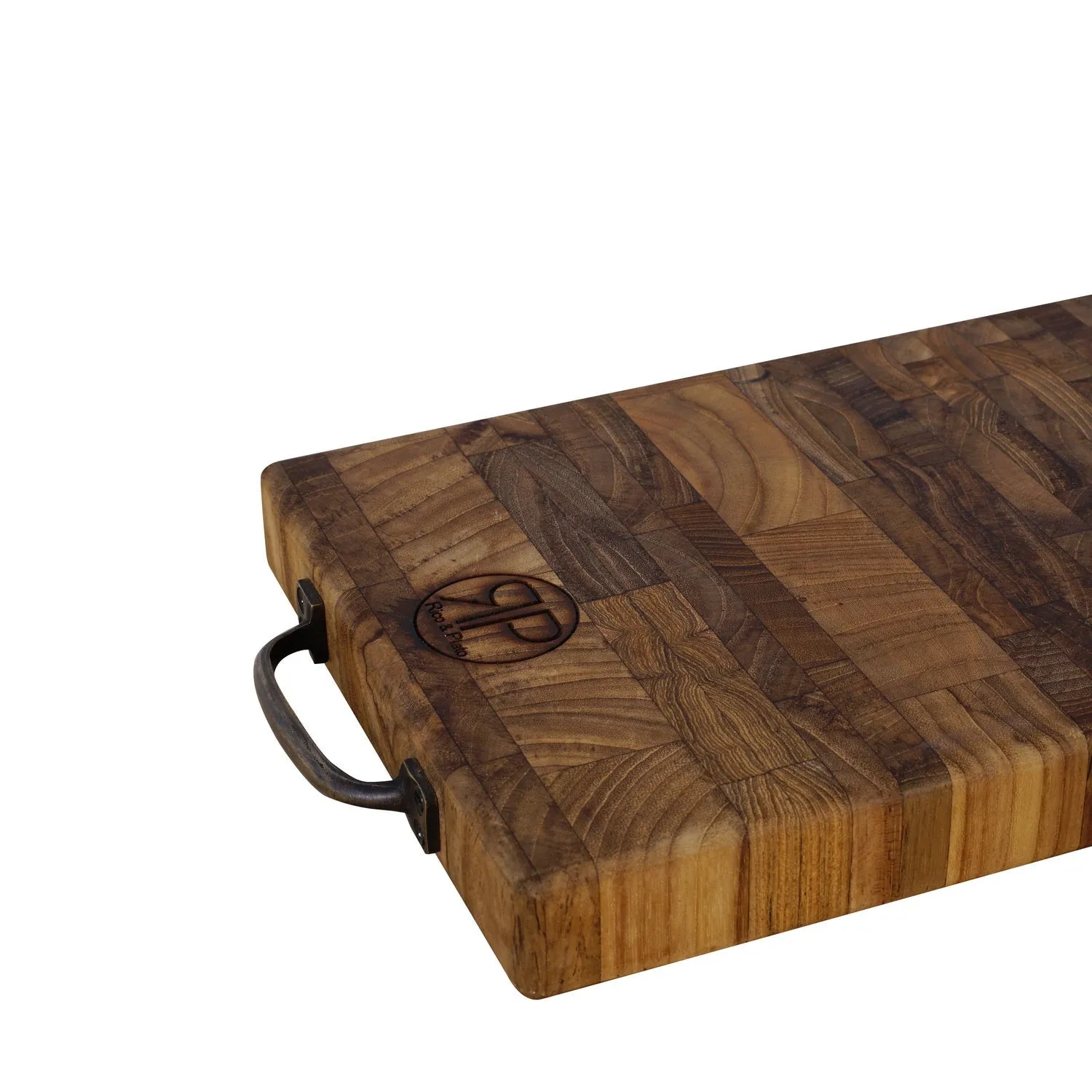 Celery End Grain Teak Cutting Board/Coffee Server