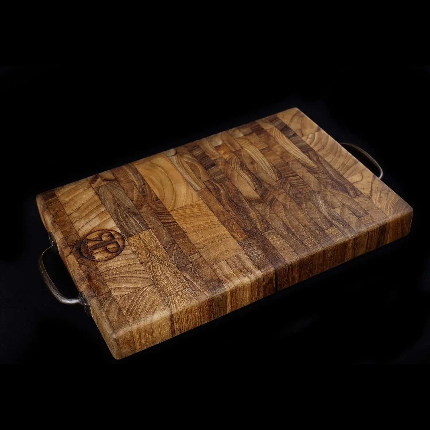 Celery End Grain Teak Cutting Board/Coffee Server