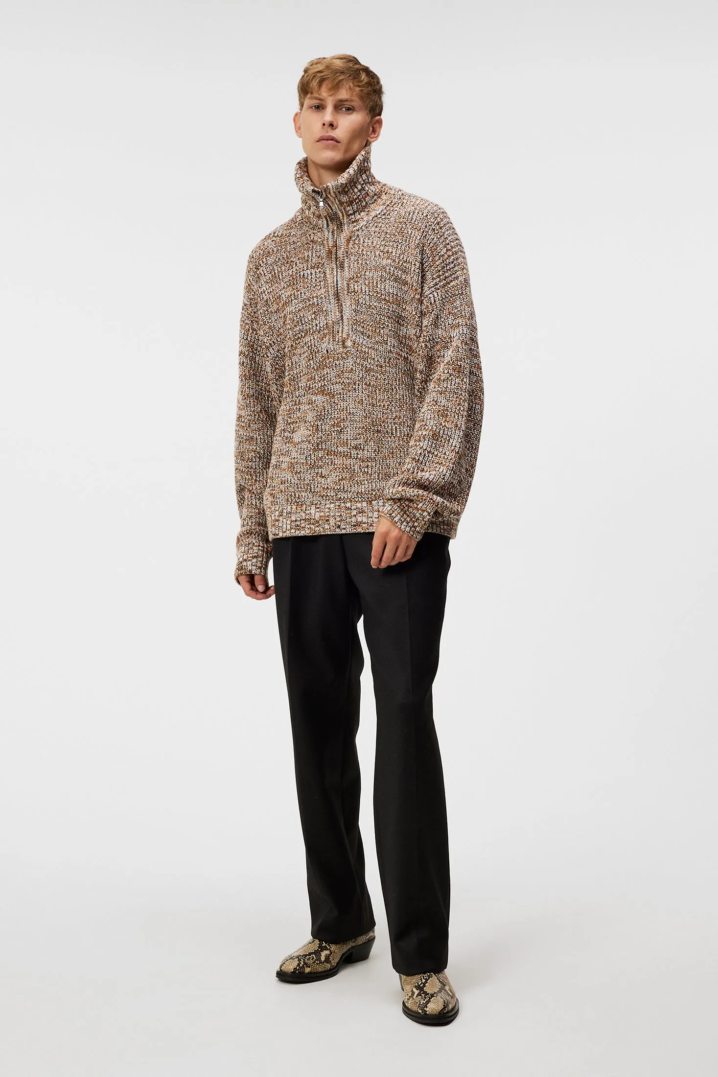 Chester Jacquard Quarter Zip / Canuto