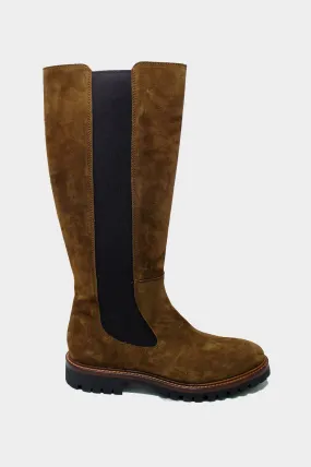 Chunky Sole Knee-High Boots | Brown