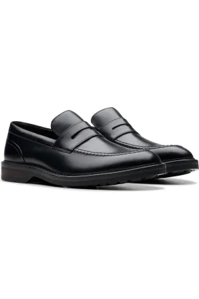 Clarks Aldwin Step in Black Leather