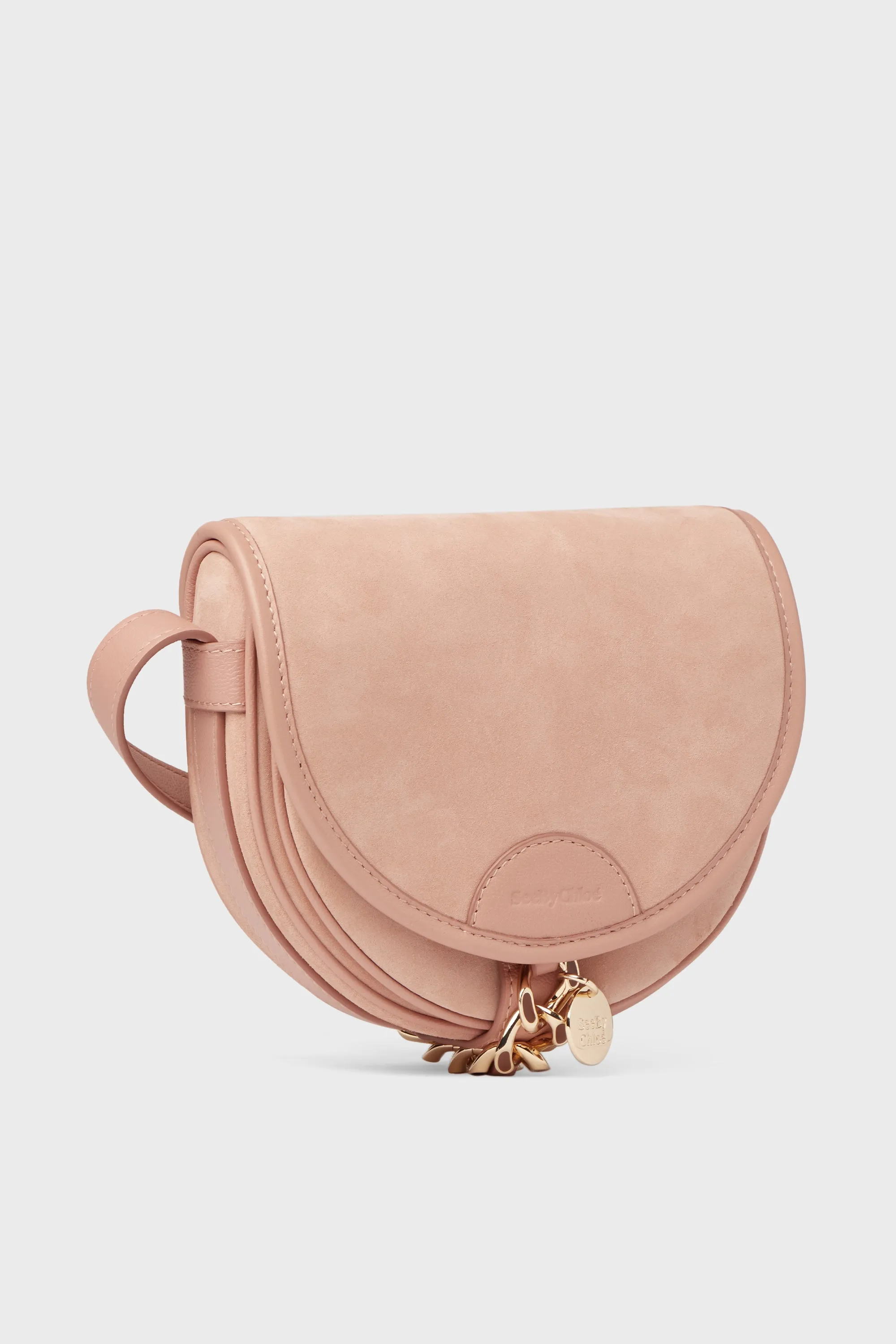 Coffee Pink Suede Mara Bag