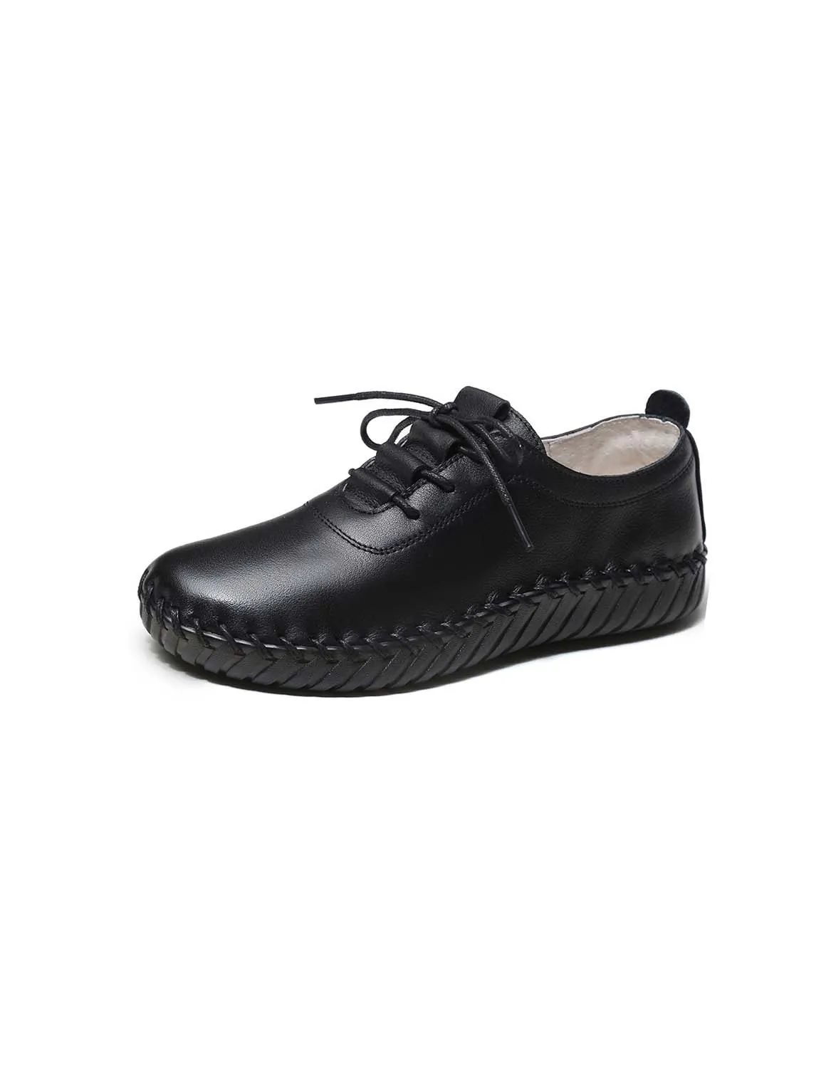 Comfortable Leather Soft Sole Lace-up Shoes