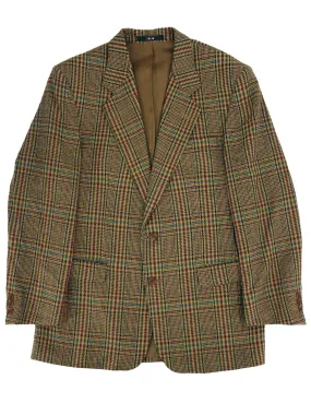 Daks Tan/Multi Check Vintage Wool Jacket