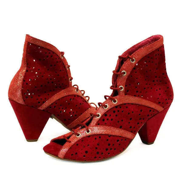 Danii - Red Suede Lace- Last Pairs 34 & 40