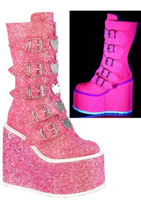 DemoniaCult SWING 230G Boots Pink