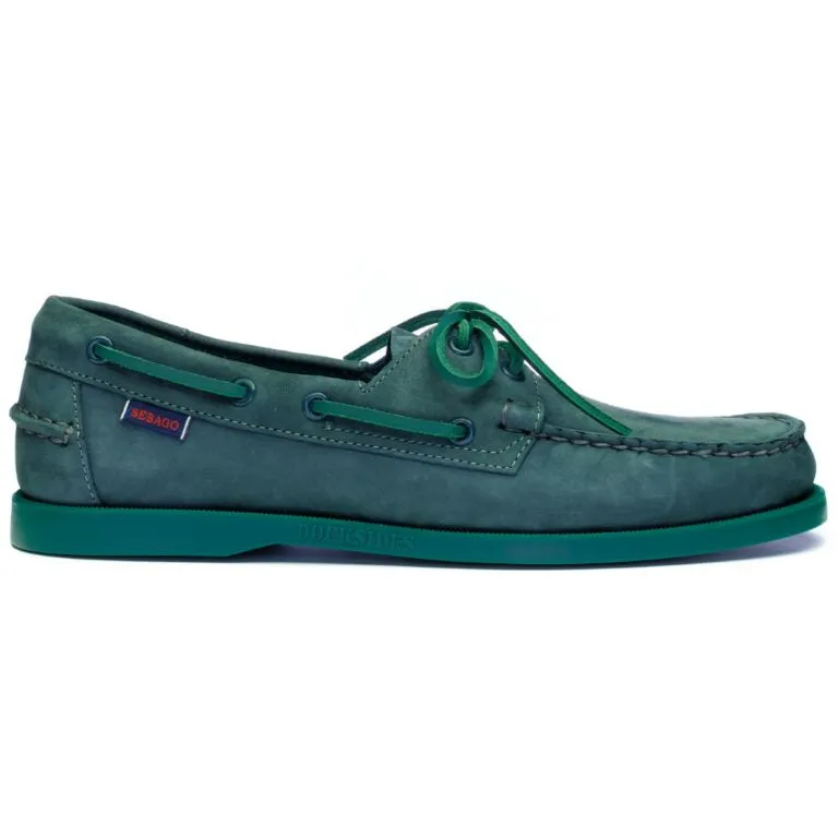 DOCKSIDES PORTLAND NUBUCK - INDIGO-GREEN FOREST