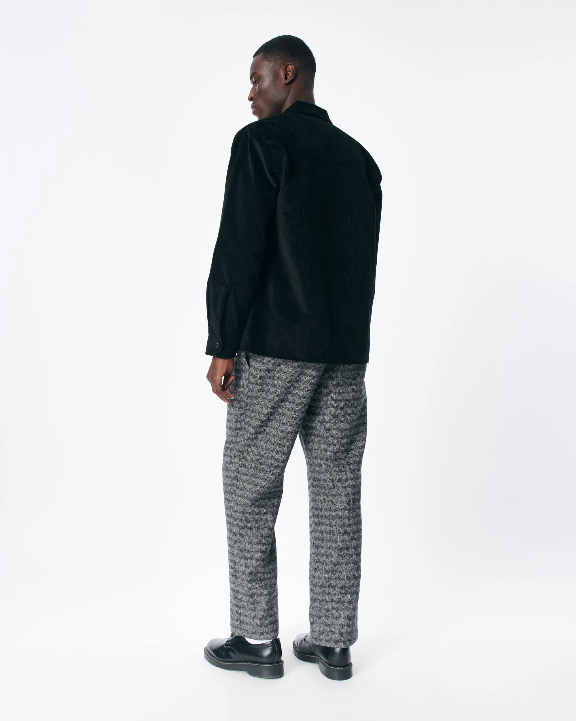 Double-Pleat Wool Trouser