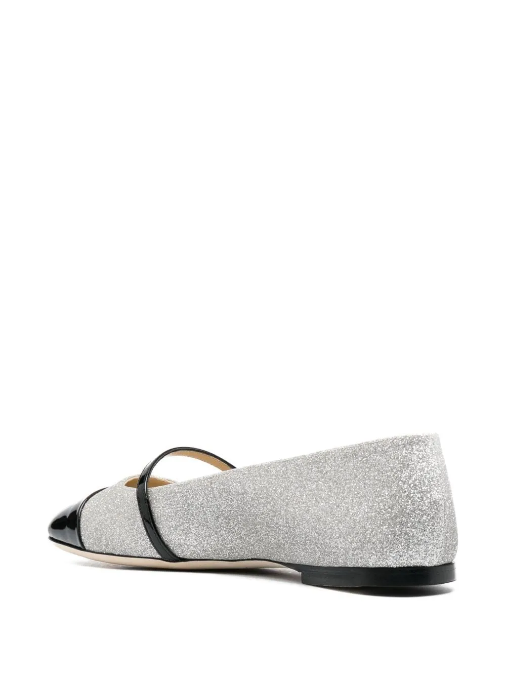 ELISA FLAT GLITTERED LEATHER FLATS