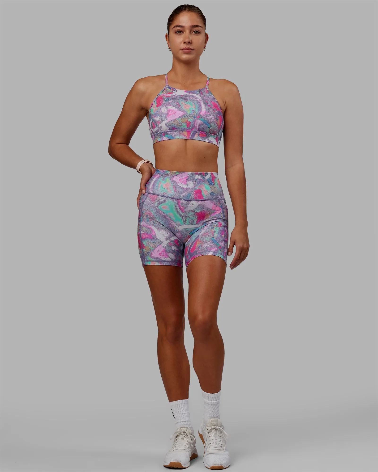 Fusion Mid-Length Shorts - Glitter Bomb