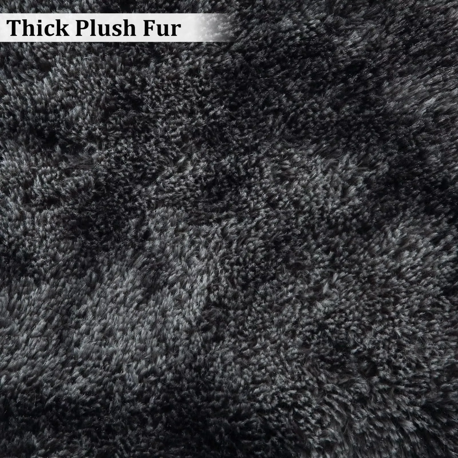 GARVEE Area Rug 2x6 Runner Rug Fuzzy Rug Hallway Mats for Living Room Bedroom Rug Fuzzy Rug Non-Slip Kitchen Rug Plush Rug,Grey