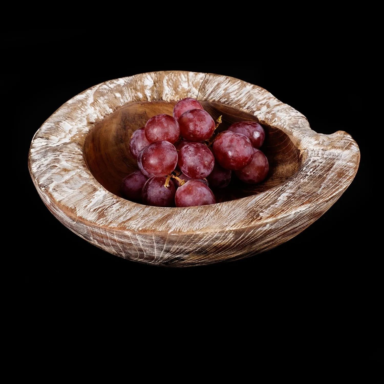 Grace Large Whitewash Teak Bowl