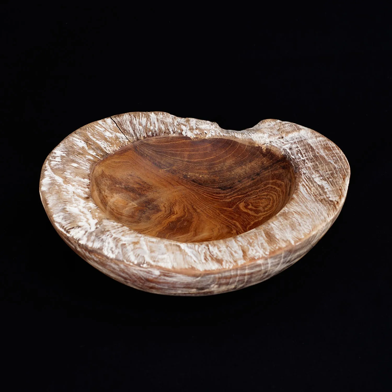 Grace Large Whitewash Teak Bowl