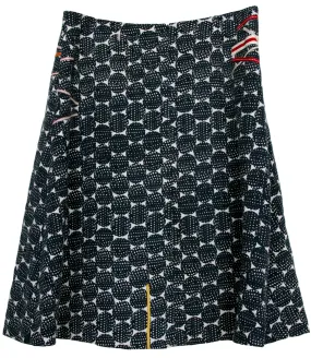 'Guinea' print A-line linen skirt - Commission only