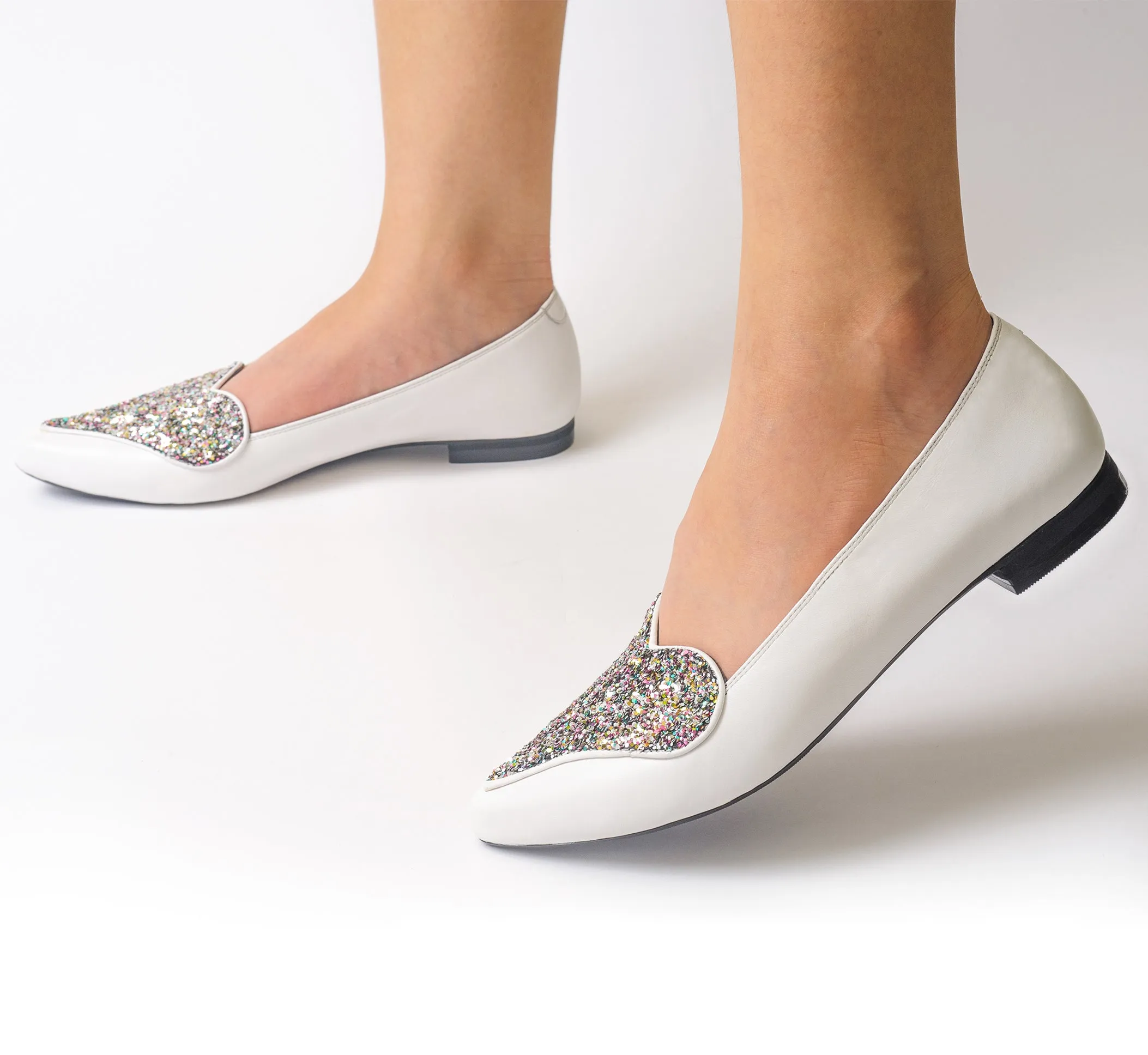 Inina Flats - White Candy Pop