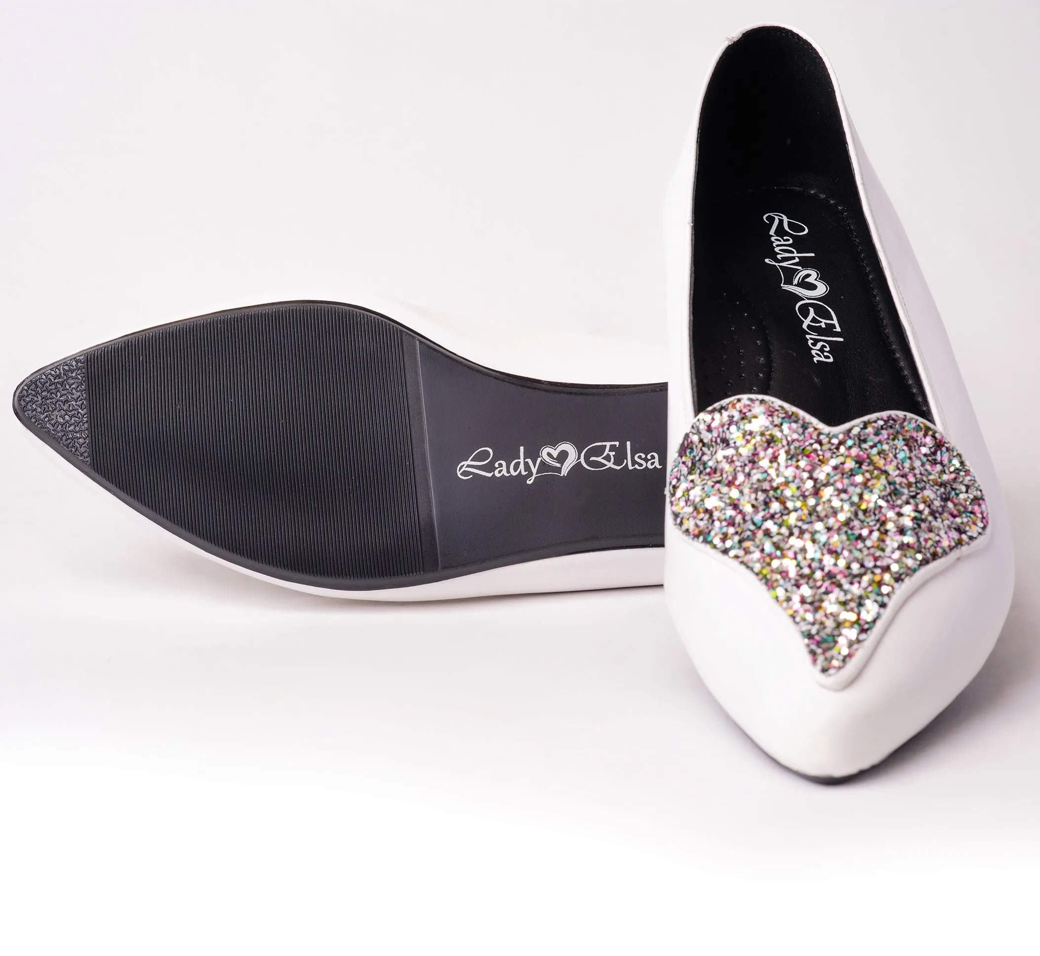 Inina Flats - White Candy Pop