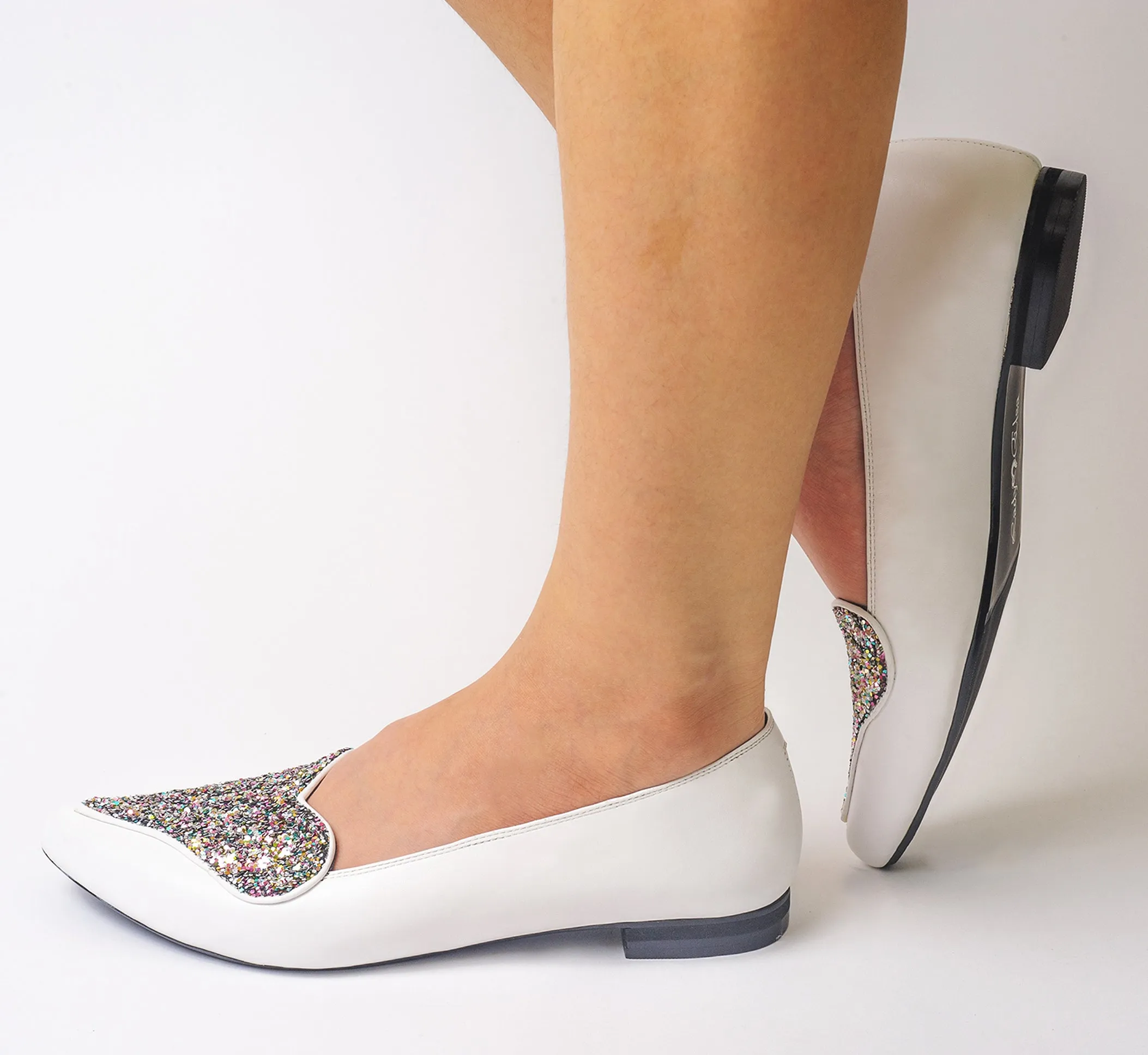 Inina Flats - White Candy Pop