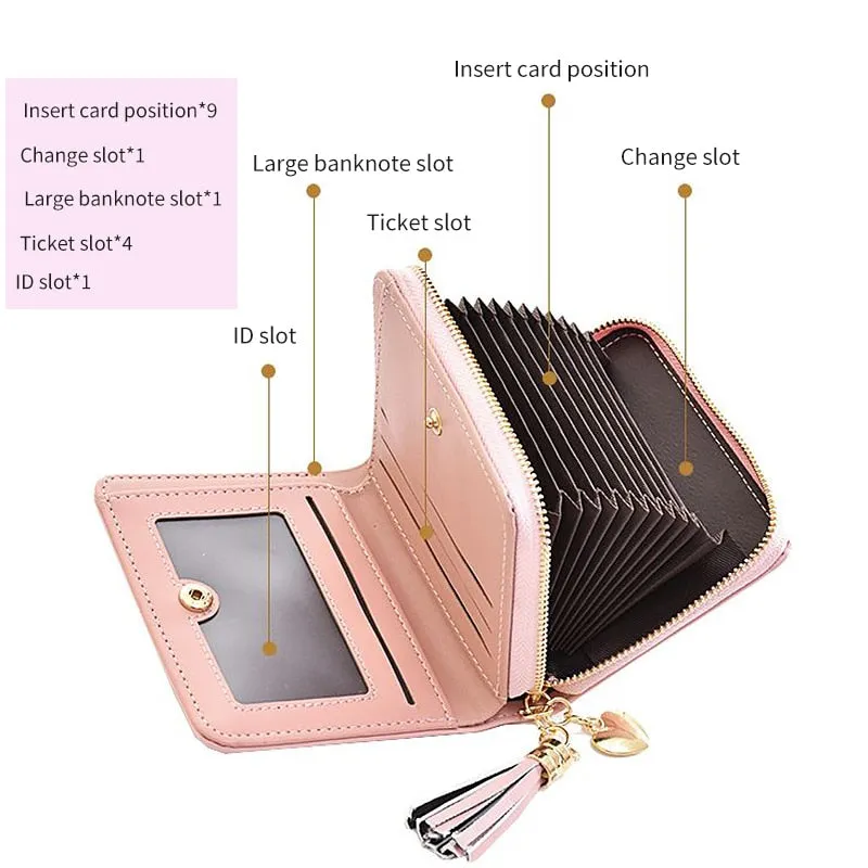 Kawaii Pink Folding Wallet