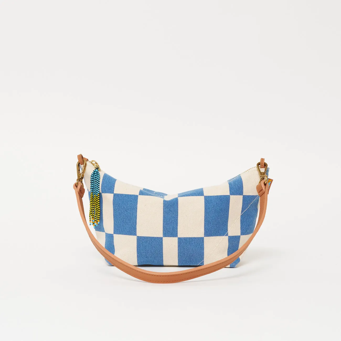 Large Convertible Pouch - Chambray Checker