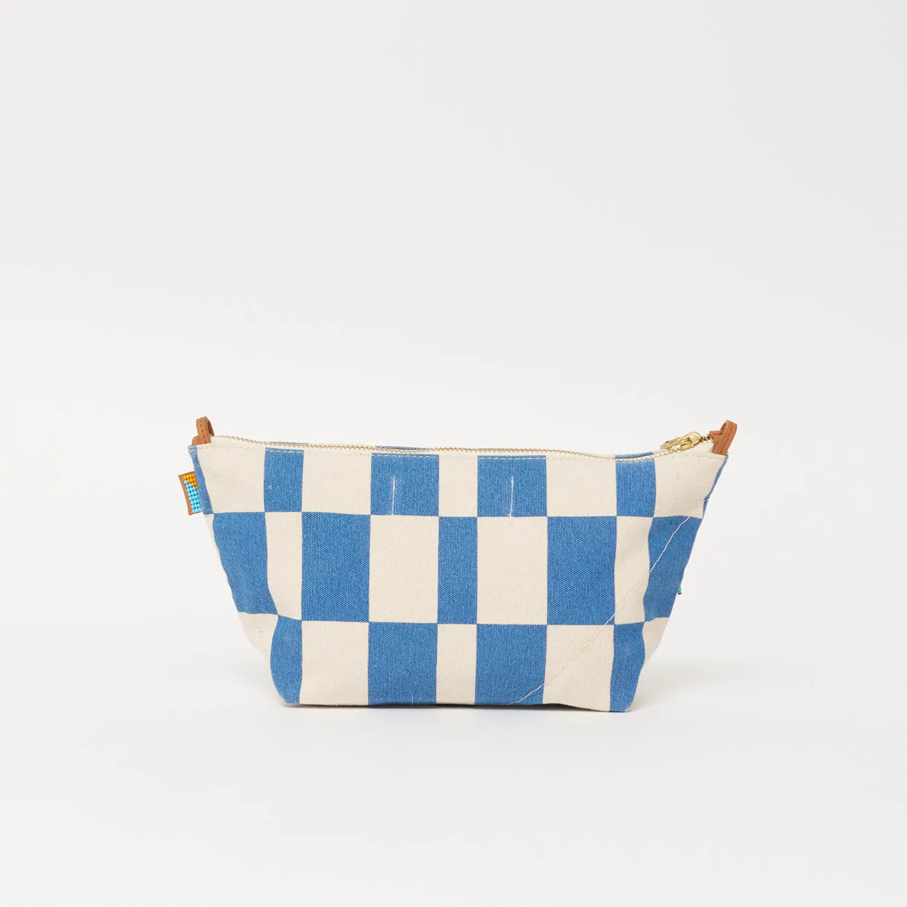 Large Convertible Pouch - Chambray Checker