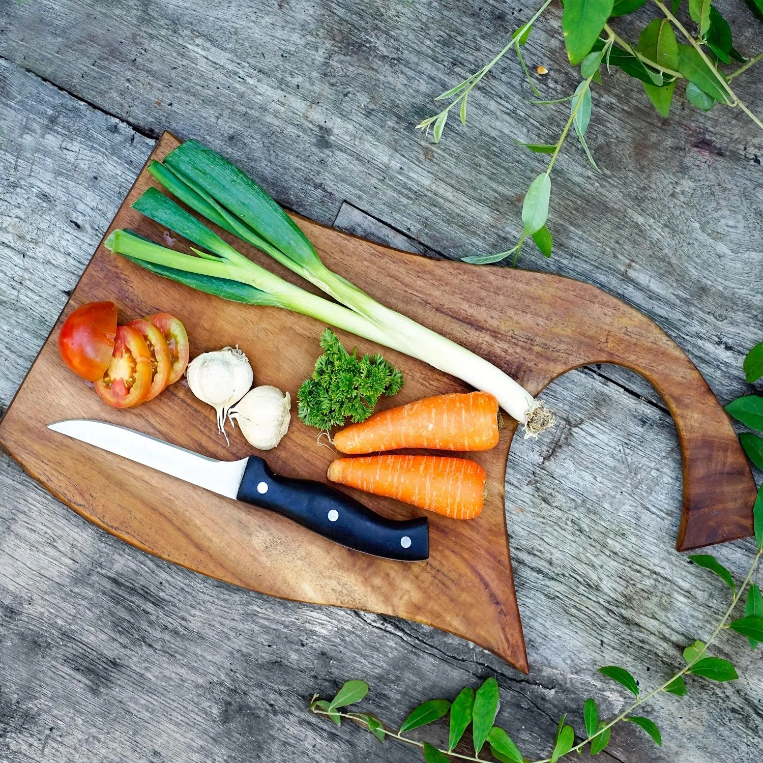 Lovage Teak Cutting Board/Serving Platter