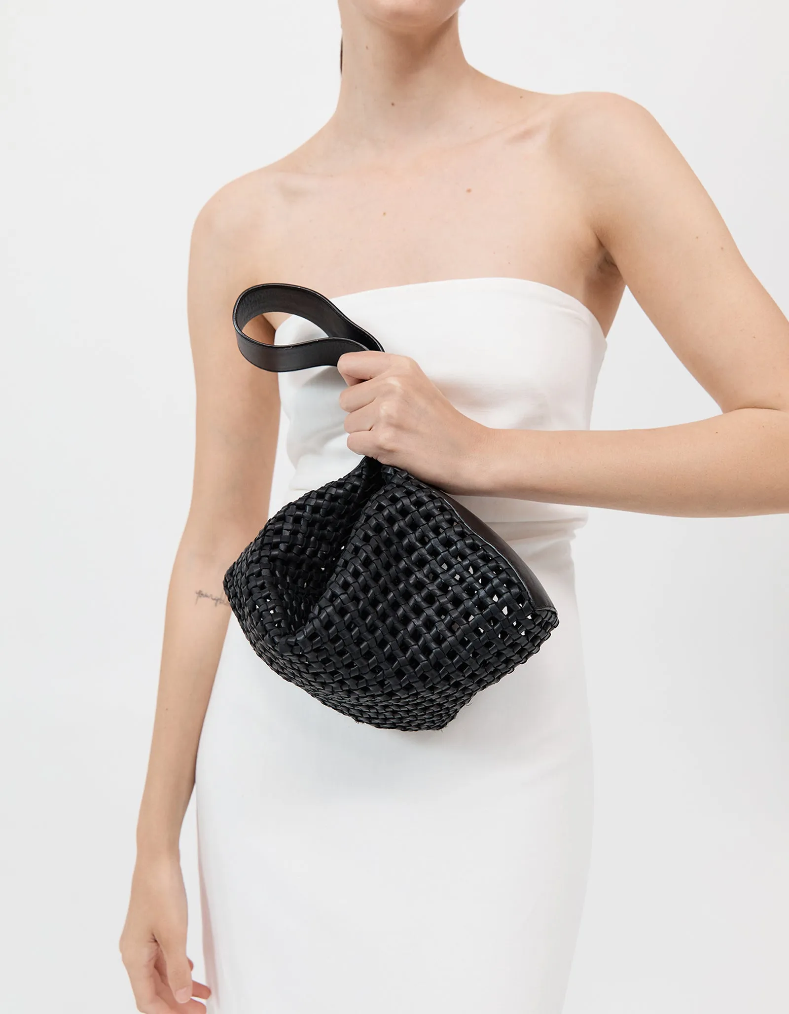 Macrame Mesh Bag - Black