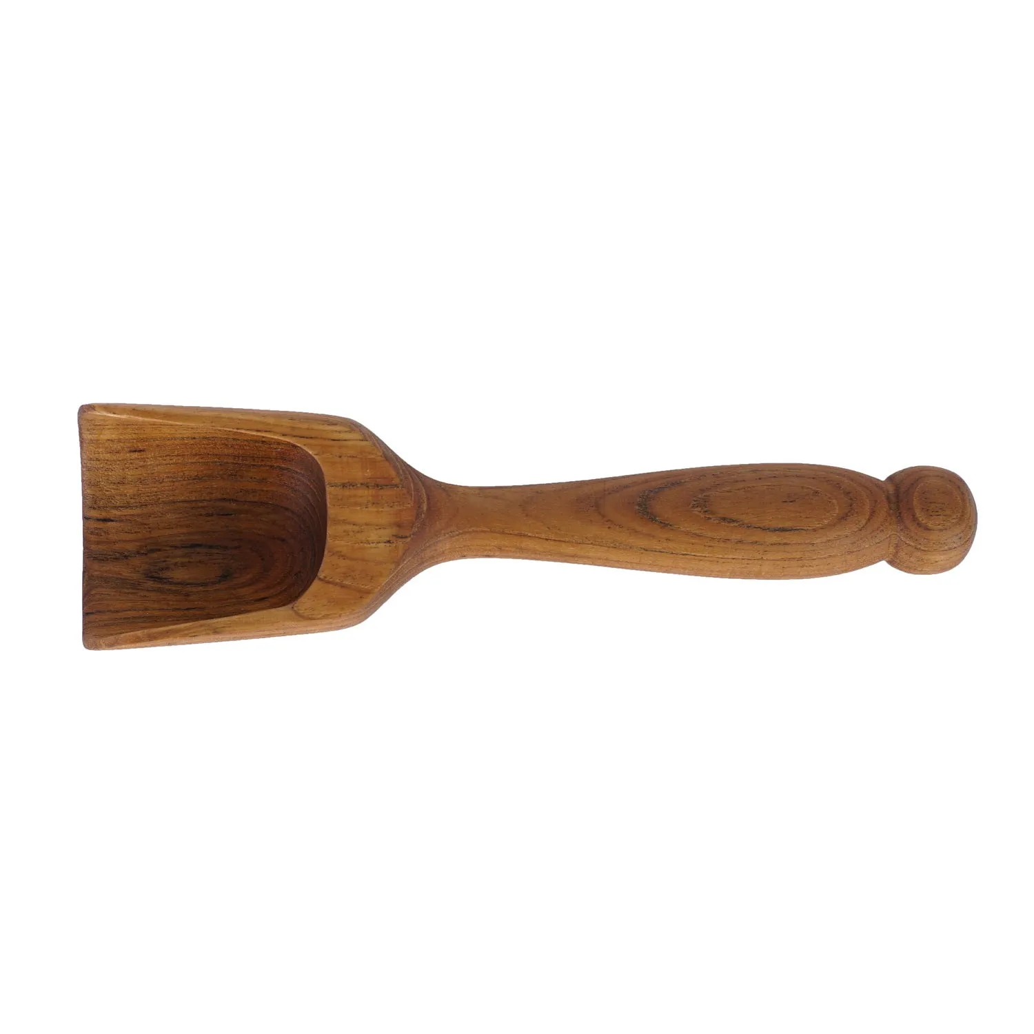 Medium Teak Lentil Scoop with Long Handle