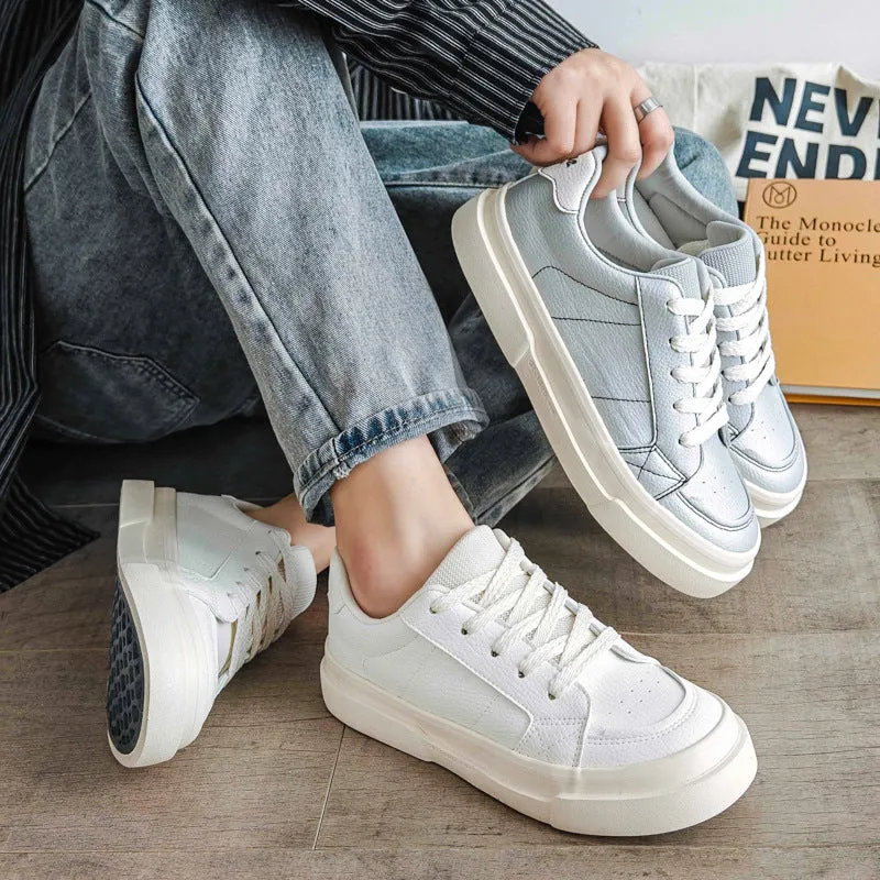 Men Minimalist Fashion Lace-up Flat Casual Shoes