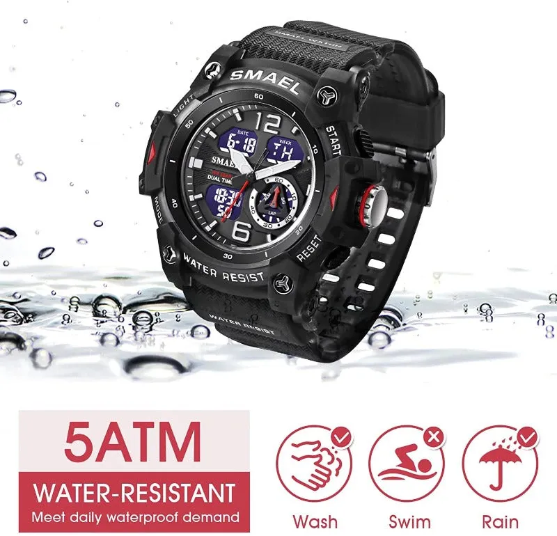 Men’s Digital Analog Military Style Sports Wristwatch