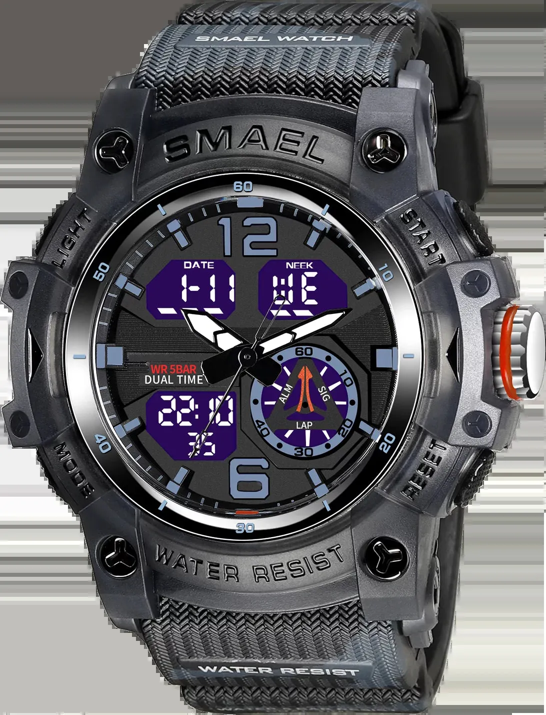 Men’s Digital Analog Military Style Sports Wristwatch