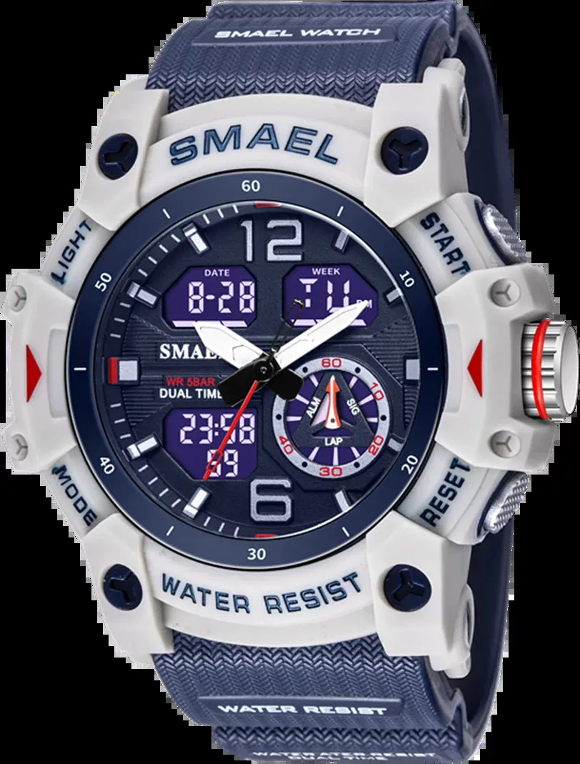 Men’s Digital Analog Military Style Sports Wristwatch