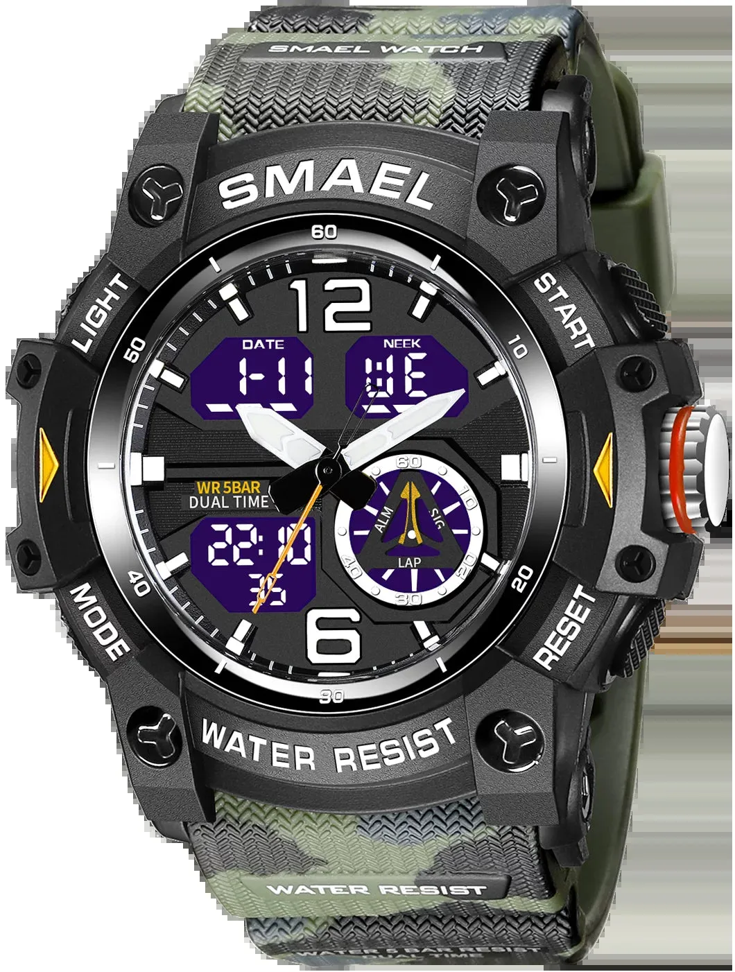 Men’s Digital Analog Military Style Sports Wristwatch